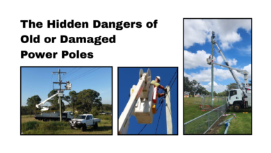 Damaged Power Poles